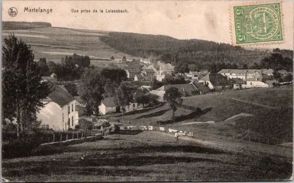 Vue prise de la Leissebach, Martelange 1914