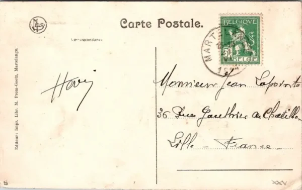 Vue prise de la Leissebach, Martelange 1914