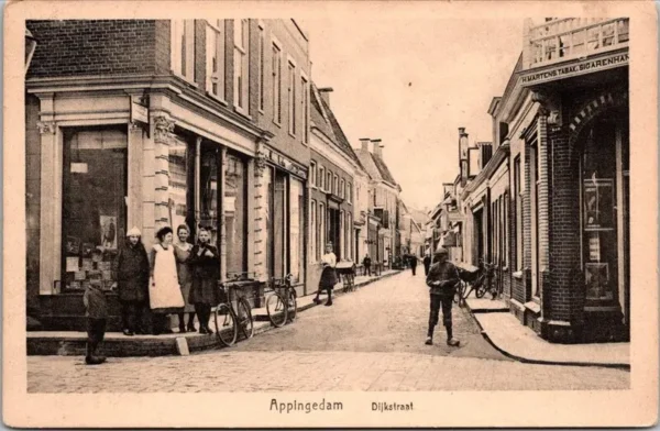 Appingedam, Dijkstraat, (H.Martens Tabakhandel) (GR)
