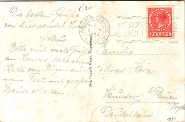 Wageningen, Otto v. Gelre weg 1934