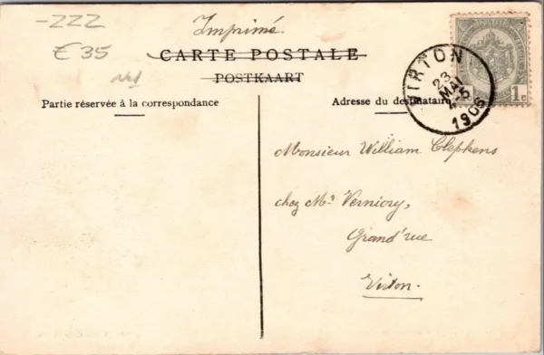 Le Chemin Morel, Saint-Mard 1906