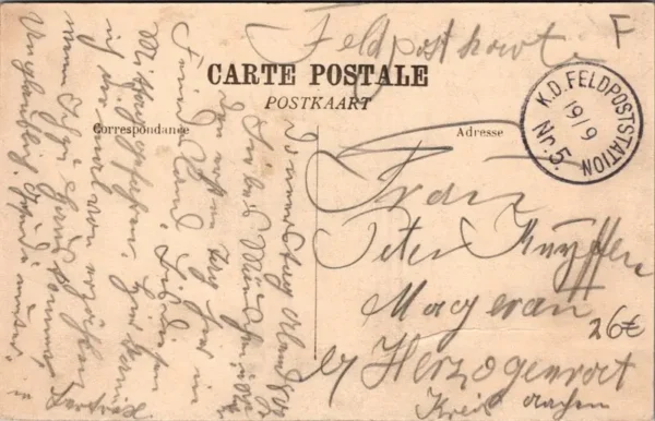 Quartier de la Gare, Bertrix (Feldpost)