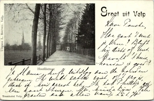 Groet uit Velp, Hoofdstraat 1900 (GD)