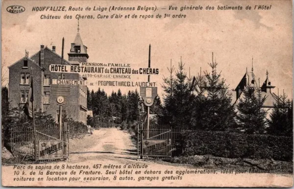 Route de Liège - L'Hôtel Château des Cheras, Houffalize 1912