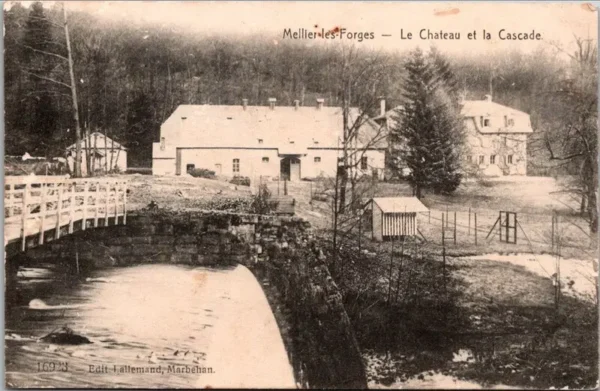 Le Chateau et la Cascade, Mellier les Forges 1917 (Feldpost)