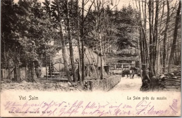 La Salm près du moulin, Vielsalm (Feldpost)