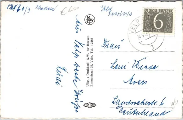 Velp, R.K. Kerk 1961 (GD)
