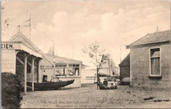 Oud Loosdrecht, R. Vlug Mzn. Gelegenheid tot zeilen en roeien 1920