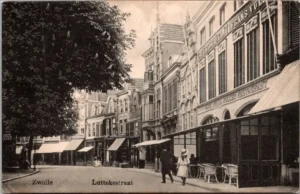 Zwolle, Luttekestraat, Restaurant 'Frans Vulker' 1917