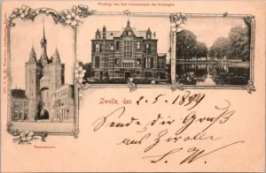 Zwolle, Sassenpoort 1899 - Litho (OV)