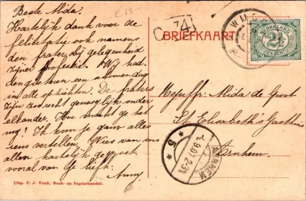 Wijchen, Klooster Alverna 1907 (GD)