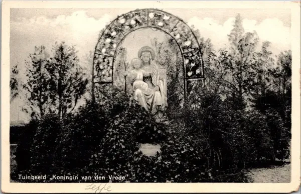 Seppe, St. Gerardus-Retraitenhuis, Tuinbeeld 1934 (NB)