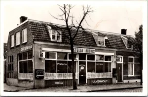 Ulvenhout, Cafétaria Prestoria, Stella Artois 1964 (NB)