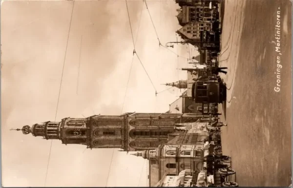 Groningen, Martinitoren met tram(spoor) (GR)