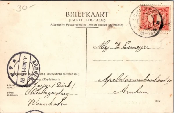 Groet uit Schijndel, Tramspoor 1911 (NB)