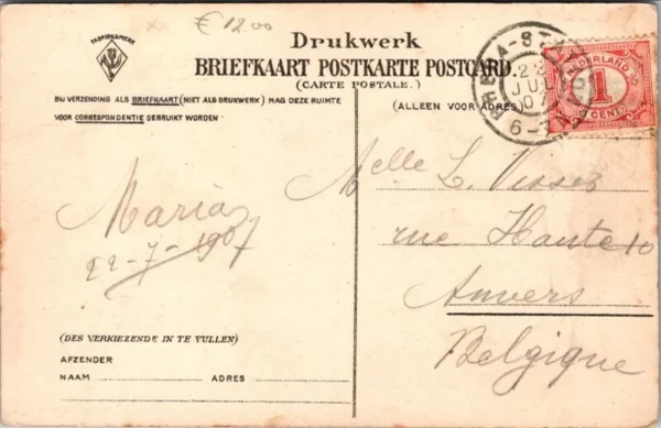 Breda, van Coothplein, Litho 1907 (NB)