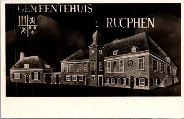 Rucphen, Gemeentehuis 1954 (NB)