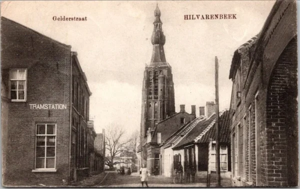 Hilvarenbeek, Gelderstraat, Tramstation 1932 (NB)