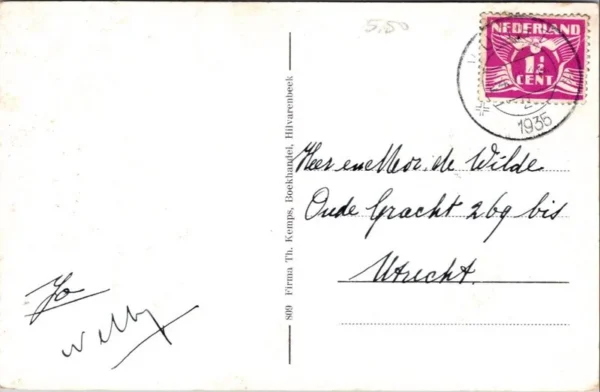 Groeten uit Hilvarenbeek, Marktplein 1935 (NB)