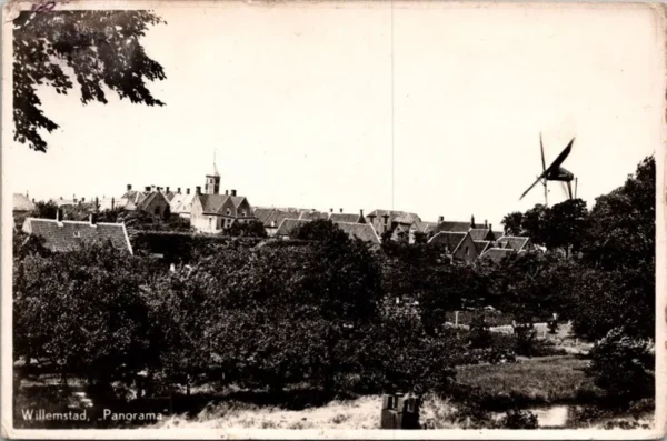 Willemstad, Panorama 1953 (NB)