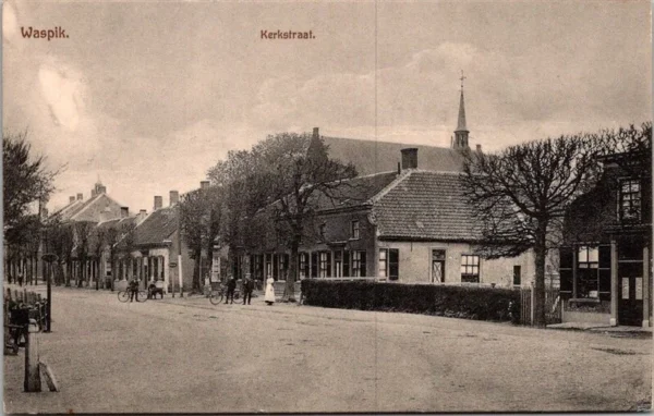 Waspik, Kerkstraat, Militaire Feldpost 1915 (NB)
