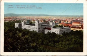 Lwów - Ogólny widok i dom inwalidów 1912