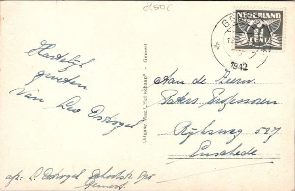 Gemert, Latijnse School, Ruyschen Berghstraat 1942 (NB)