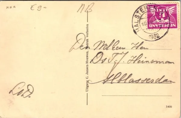 Halsteren, Dorpsstraat 1932 (NB)