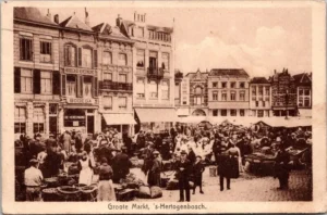 Bbrabant23-2-26_025 's-Hertogenbosch, Groote Markt, Bodega 1930 (NB)