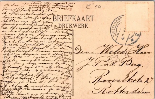 Dinteloord, Ger. Kerk met Pastorie, Dorpgezicht (NB)