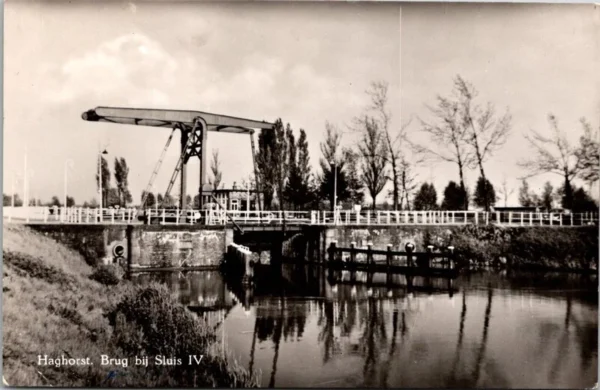 Haghorst, Brug bij Sluis VI 1956 (NB)